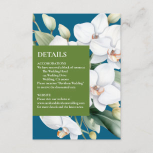 D'accompagnement Carte de détails de clôture Orchidées Blanches Océ