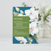 D'accompagnement Carte de détails de clôture Orchidées Blanches Océ (Debout devant)