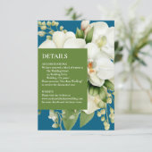 D'accompagnement Carte de détails de clôture Orchidées Blanches Océ (Debout devant)