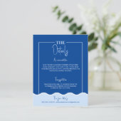 D'accompagnement Carte de détails de destination SIENNA Modern Blue (Debout devant)