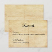 D'accompagnement Carte de détails de Fairytale Happy Ever (Devant / Derrière)