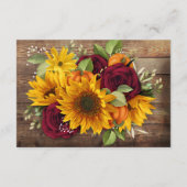 D'accompagnement Carte de détails de fleurs d'automne de citrouille (Dos)