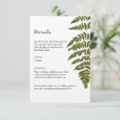 D'accompagnement Carte de détails de fougère de bois (Debout devant)