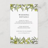 D'accompagnement Carte de détails de la branche Olive moderne (Devant)