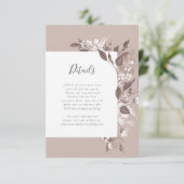 D'accompagnement Carte de détails de la flore d'automne (Debout devant)