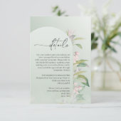 D'accompagnement Carte de détails de l'arche verte de sauge aquarel (Debout devant)