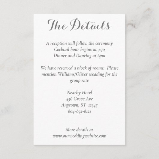 D'accompagnement Carte de détails de Magnolia rose et blanc (Devant)