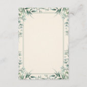 D'accompagnement Carte de détails de mariage à bordure florale | Él (Dos)