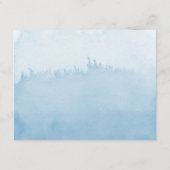 D'accompagnement Carte de détails de mariage à l'aquarelle ombrée | (Dos)