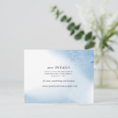D'accompagnement Carte de détails de mariage à l'aquarelle ombrée | (Debout devant)