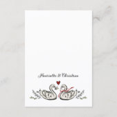 D'accompagnement Carte de détails de mariage à script classique (Dos)