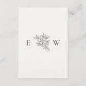 D'accompagnement Carte de détails de mariage Art Déco (Dos)