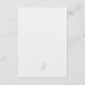 D'accompagnement Carte de détails de mariage avec QR Code Vert Saug (Dos)