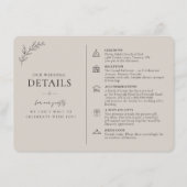 D'accompagnement Carte de détails de mariage chrétien avec code QR (Devant)