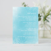 D'accompagnement Carte de détails de mariage de destination (Debout devant)