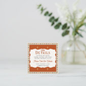 D'accompagnement Carte de détails de mariage de la vieille frontièr (Debout devant)