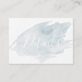 D'accompagnement Carte de détails de mariage de plage illustrée (Dos)