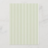 D'accompagnement Carte de détails de mariage élégante vert olive (Dos)