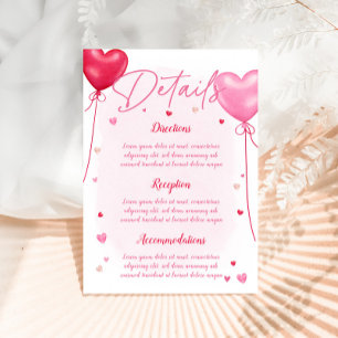 D'accompagnement Carte de détails de mariage Galentine's Love Is In