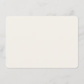 D'accompagnement Carte de détails de mariage Marron élégant avec Se (Dos)