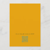 D'accompagnement Carte de détails de mariage rétro Terracotta (Dos)