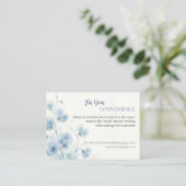 D'accompagnement Carte de détails de mariage Something Blue (Debout devant)