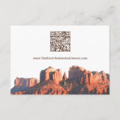 D'accompagnement Carte de détails Desert Chic Sedona avec code QR (Dos)