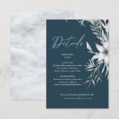 D'accompagnement Carte de détails d'insertion florale de rêve (Devant / Derrière)