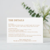 D'accompagnement Carte de détails du Mariage de code QR en blanc do (Debout devant)