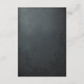 D'accompagnement Carte de détails du mariage de fleur métallique ru (Dos)