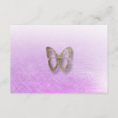 D'accompagnement Carte de détails du Mariage de papillon violet et (Dos)