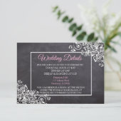 D'accompagnement Carte de détails du Mariage de tableau noir (Debout devant)