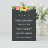 D'accompagnement Carte de détails du Mariage de tournesol (Debout devant)