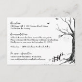 D'accompagnement Carte de détails du Mariage d'Halloween All Hallow (Devant)