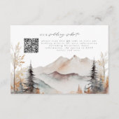 D'accompagnement Carte de détails du Mariage du code QR de Fall Mou (Devant)