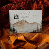 D'accompagnement Carte de détails du Mariage du code QR de Fall Mou