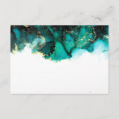 D'accompagnement Carte de détails du Mariage Emerald Jewel (Dos)