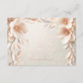 D'accompagnement Carte de détails du mariage floral (Devant)