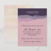 D'accompagnement Carte de détails du Mariage "Mountain Range" de 4, (Devant / Derrière)