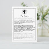 D'accompagnement Carte de détails du Mariage Regal Regency (Debout devant)