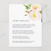 D'accompagnement Carte de détails du Mariage Spring Blush (Devant)