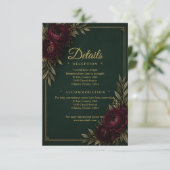 D'accompagnement Carte de détails Emerald Elegance (Debout devant)