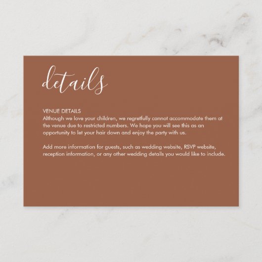 D'accompagnement Carte de détails en terre cuite (Devant)