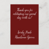 D'accompagnement Carte de détails floraux adorés (Dos)