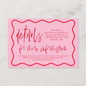 D'accompagnement Carte de détails Gras Moderne Rose Et Rouge Verre (Devant)