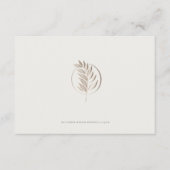 D'accompagnement carte de détails mariage blanc cassé (Devant)