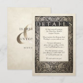 D'accompagnement Carte de détails mariage | Collection Ivy de Champ (Devant / Derrière)