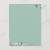D'accompagnement Carte de détails Mariage Eucalyptus (Dos)