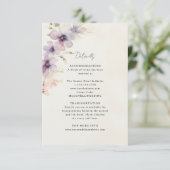 D'accompagnement carte de détails mariage floral couleur aquarelle  (Debout devant)