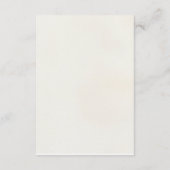 D'accompagnement carte de détails mariage floral couleur aquarelle  (Dos)